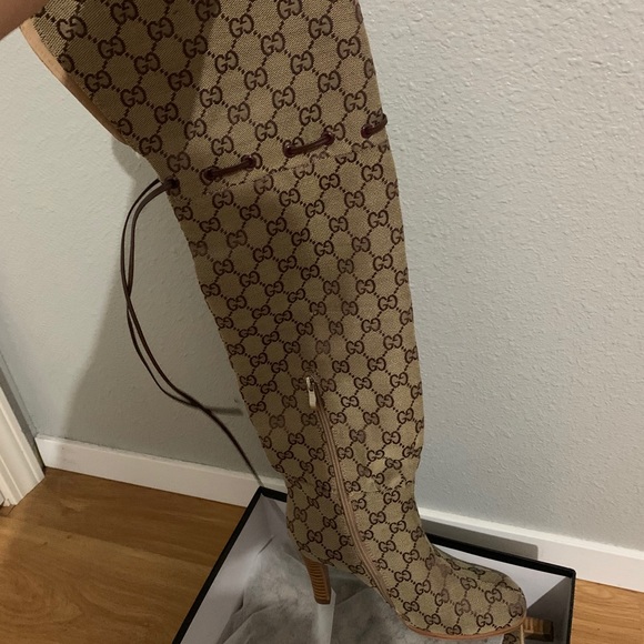 Designer thigh high boots - Picture 1 of 4